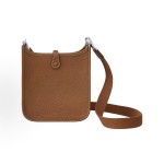 HERMES Evelyne 16 Amazone Silver buckle crossbody single-shoulder Bag 16 Women\'s Edition 37 Gold Brown